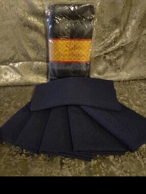 NEW,  Satin Set Of 12 Navy Dinner Fabric Napkins. Size 20" x 20"